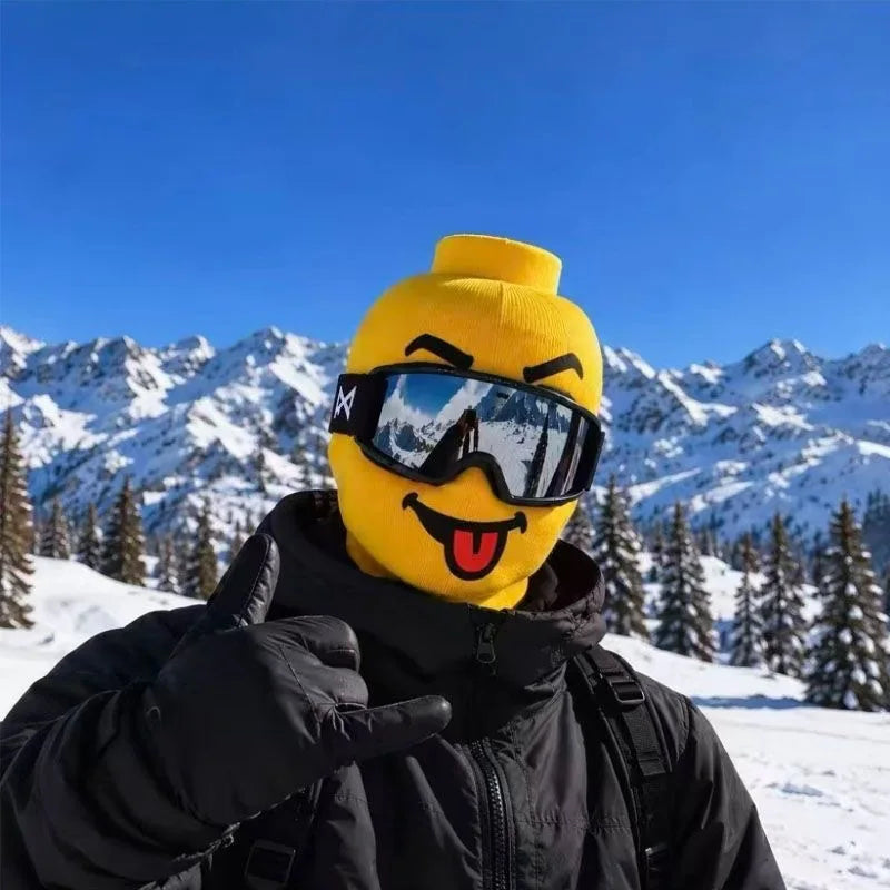 Funny Yellow Man Balaclava – 3D Funny Ski Mask