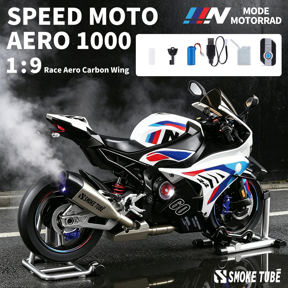 APEX MOTO™ 1:9 Die-Cast Sport Motorcycle Model