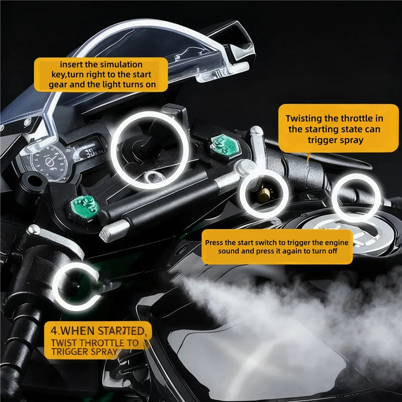 APEX MOTO™ H2R 1:9 Die-Cast Motorcycle Model