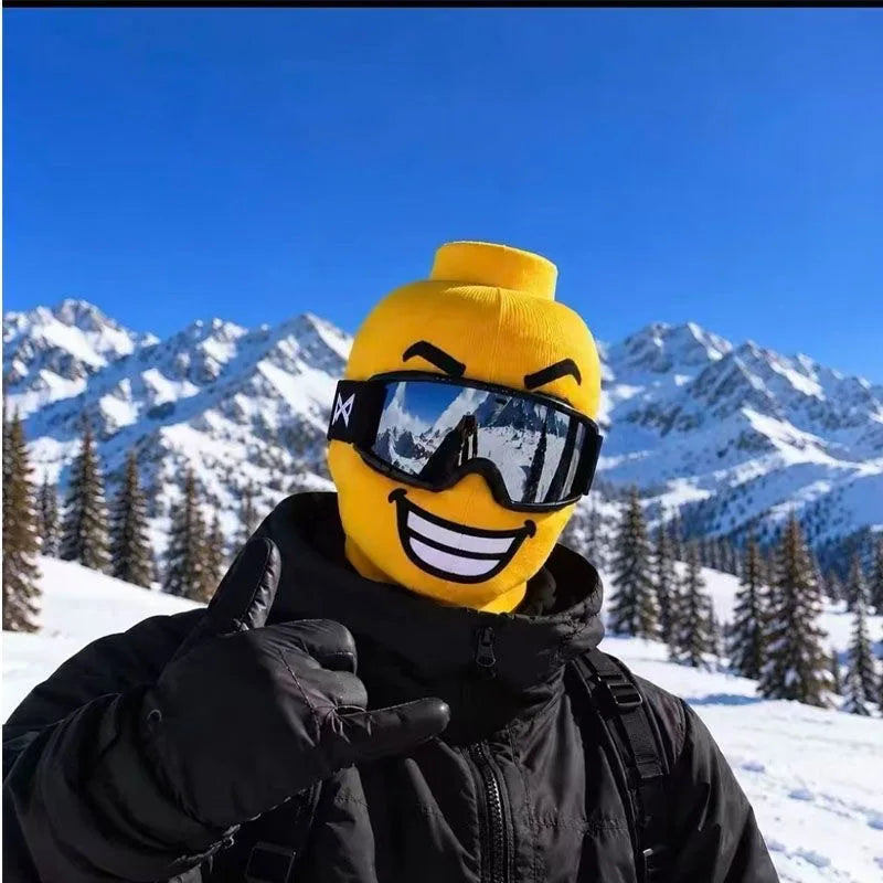 Funny Yellow Man Balaclava – 3D Funny Ski Mask