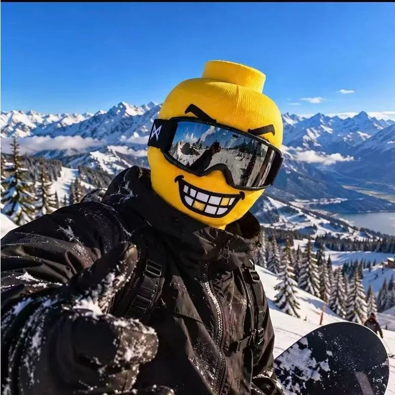 Funny Yellow Man Balaclava – 3D Funny Ski Mask